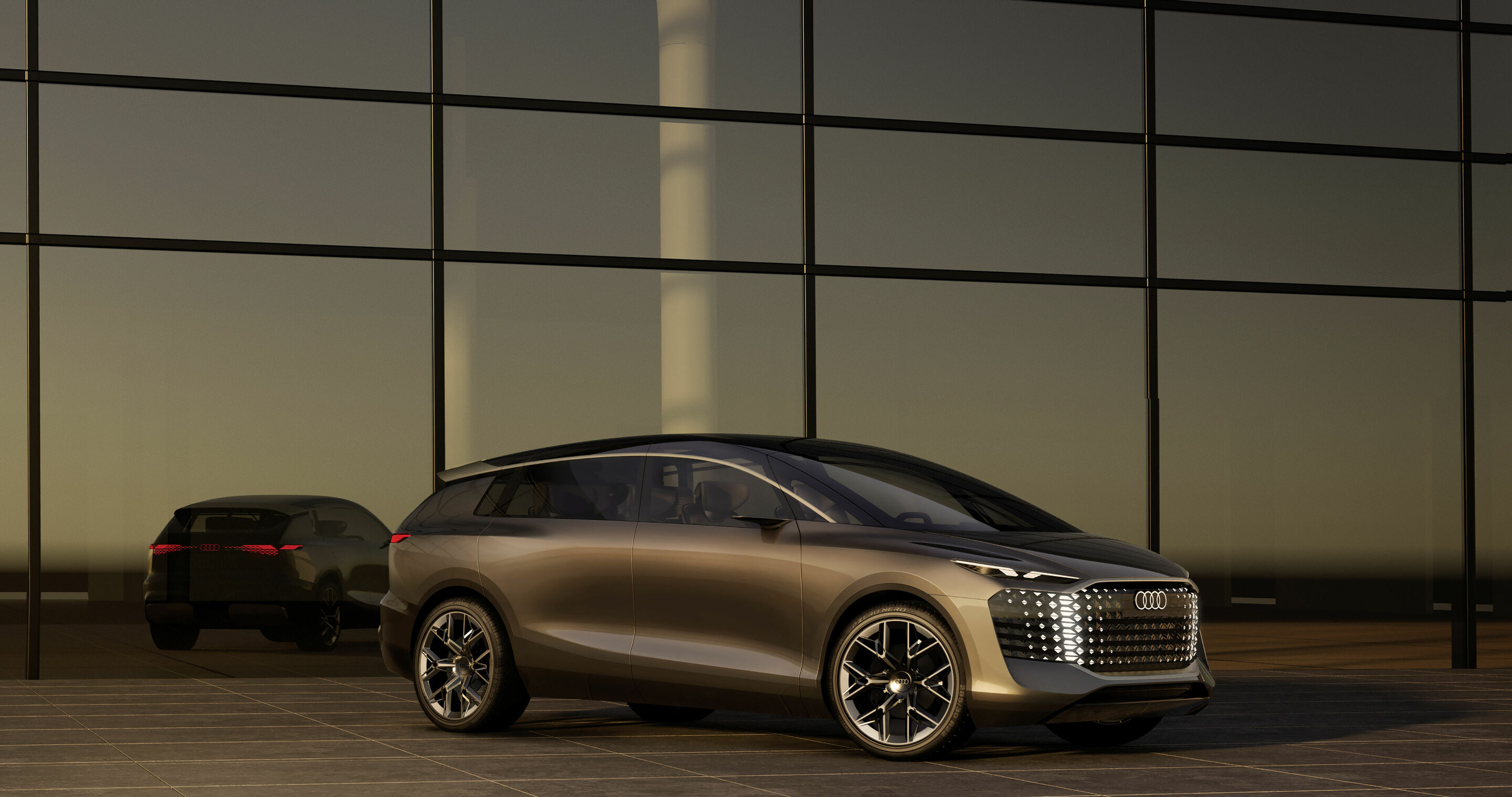 Audi urbansphere concept - Standaufnahme, Farbe: Electric Slate