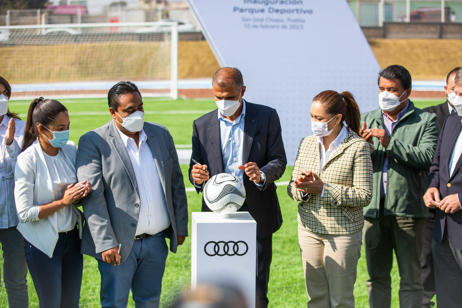 Audi Mexico and San Jose Chiapa inaugurate Sports Park - Tarek Mashhour Chairman of the Board