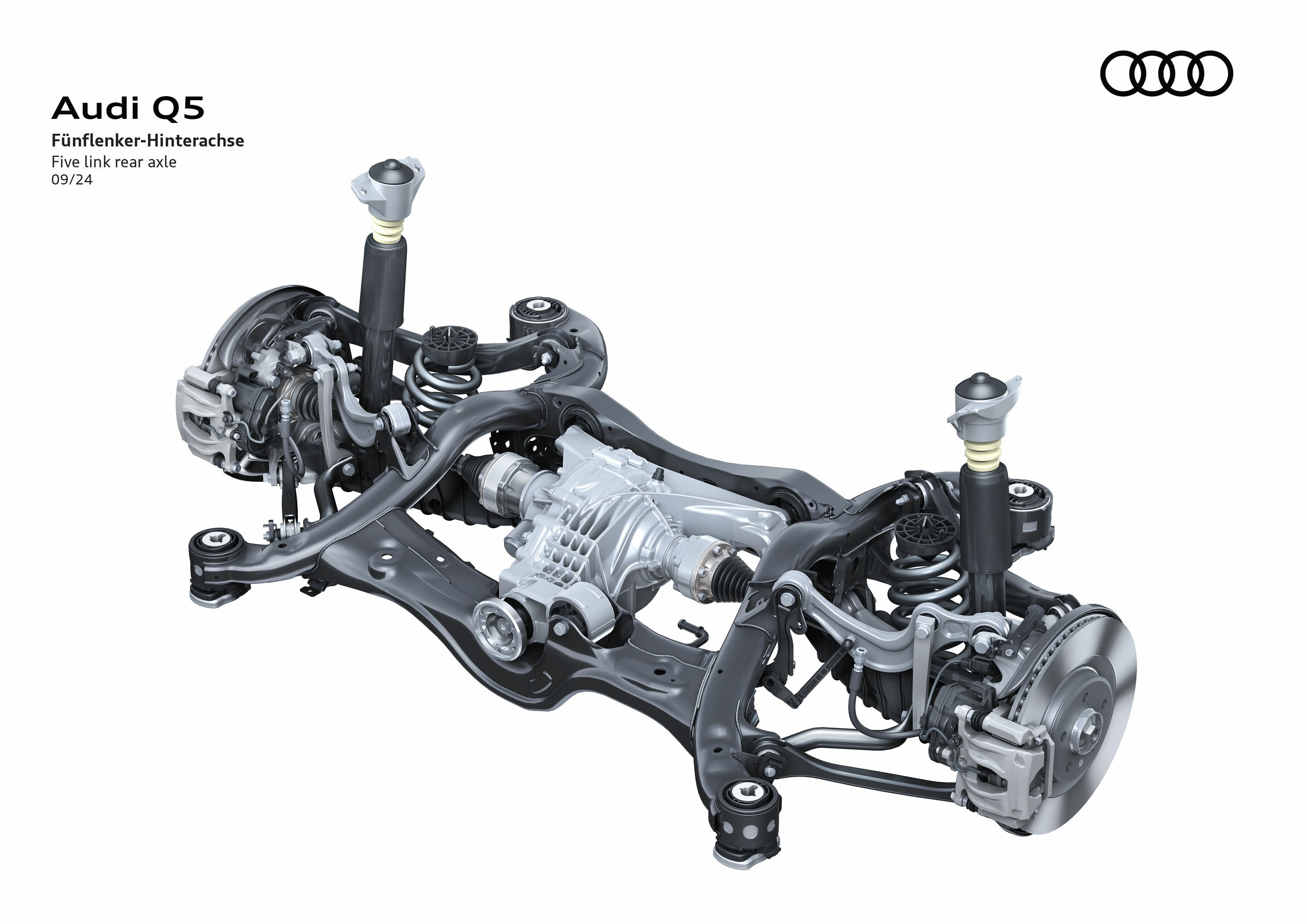 Illustration - Audi Q5 - Fünflenker-Hinterachse
