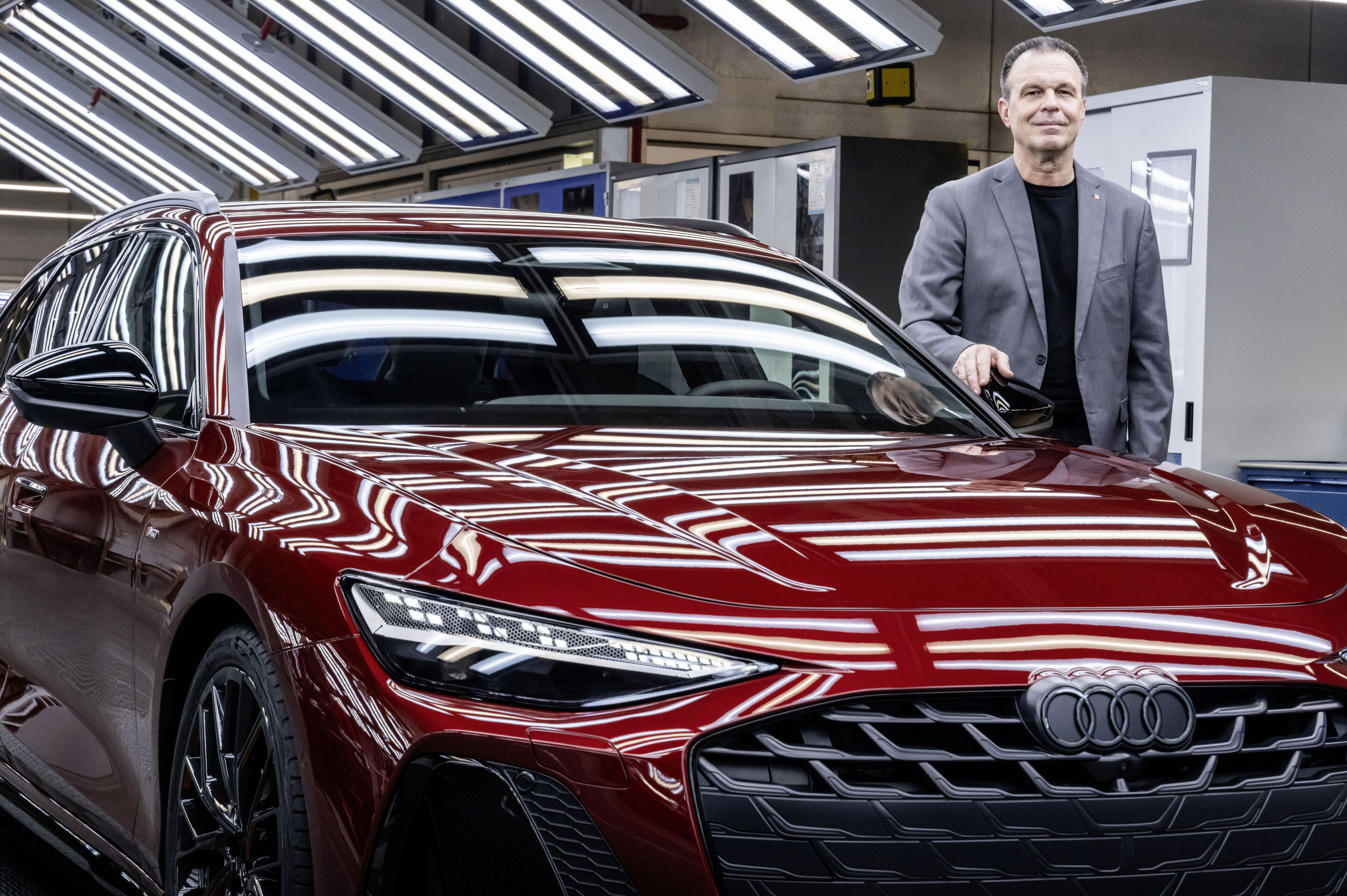 Production of the Audi A6 at the Neckarsulm site - Works Council Chairman Rainer Schirmer