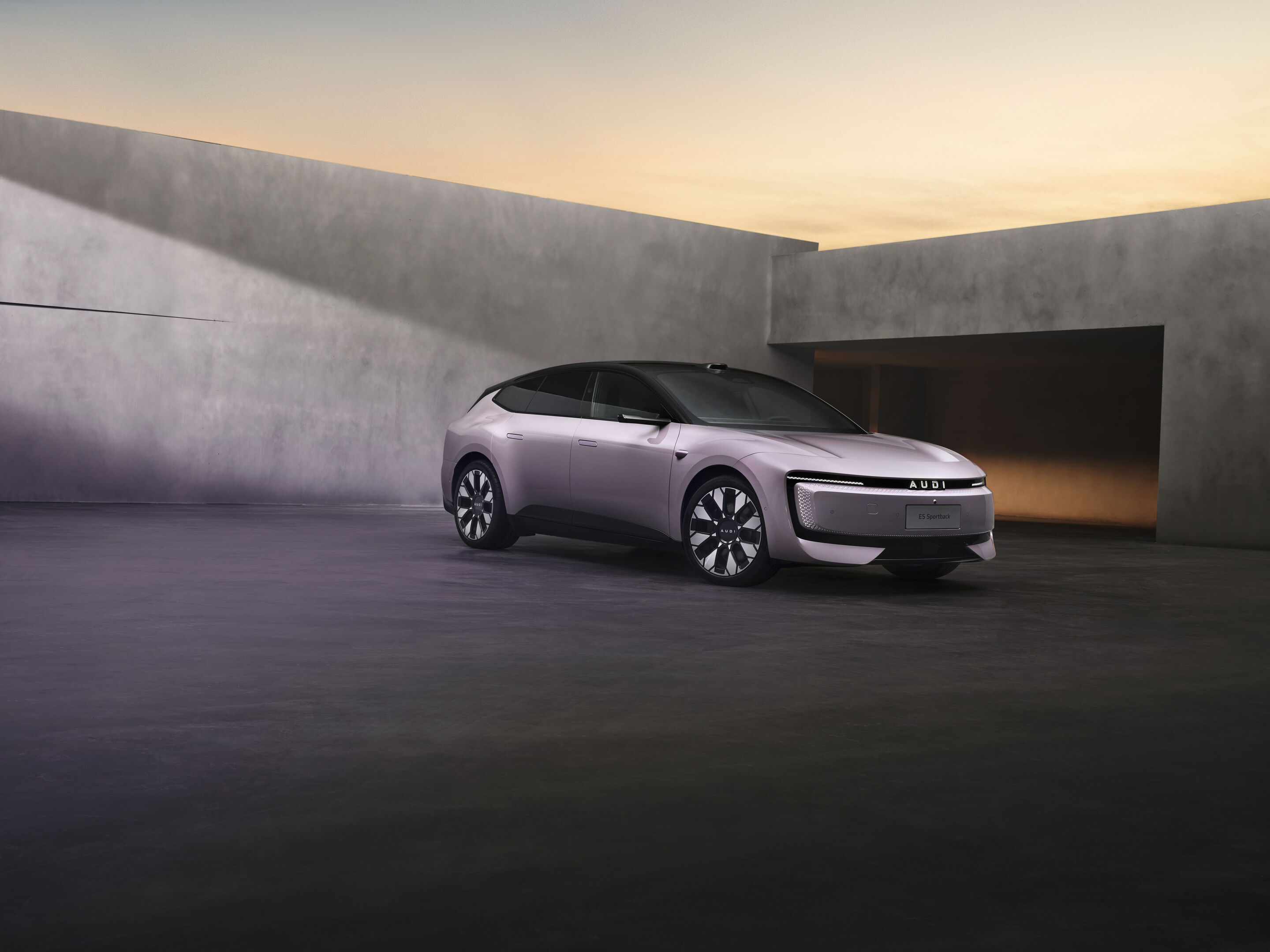 AUDI E5 Sportback - Standaufnahme
Farbe: Morning Haze
