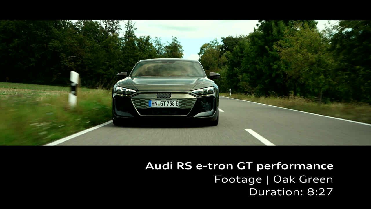 Audi RS e-tron GT performance   Footage (on location)