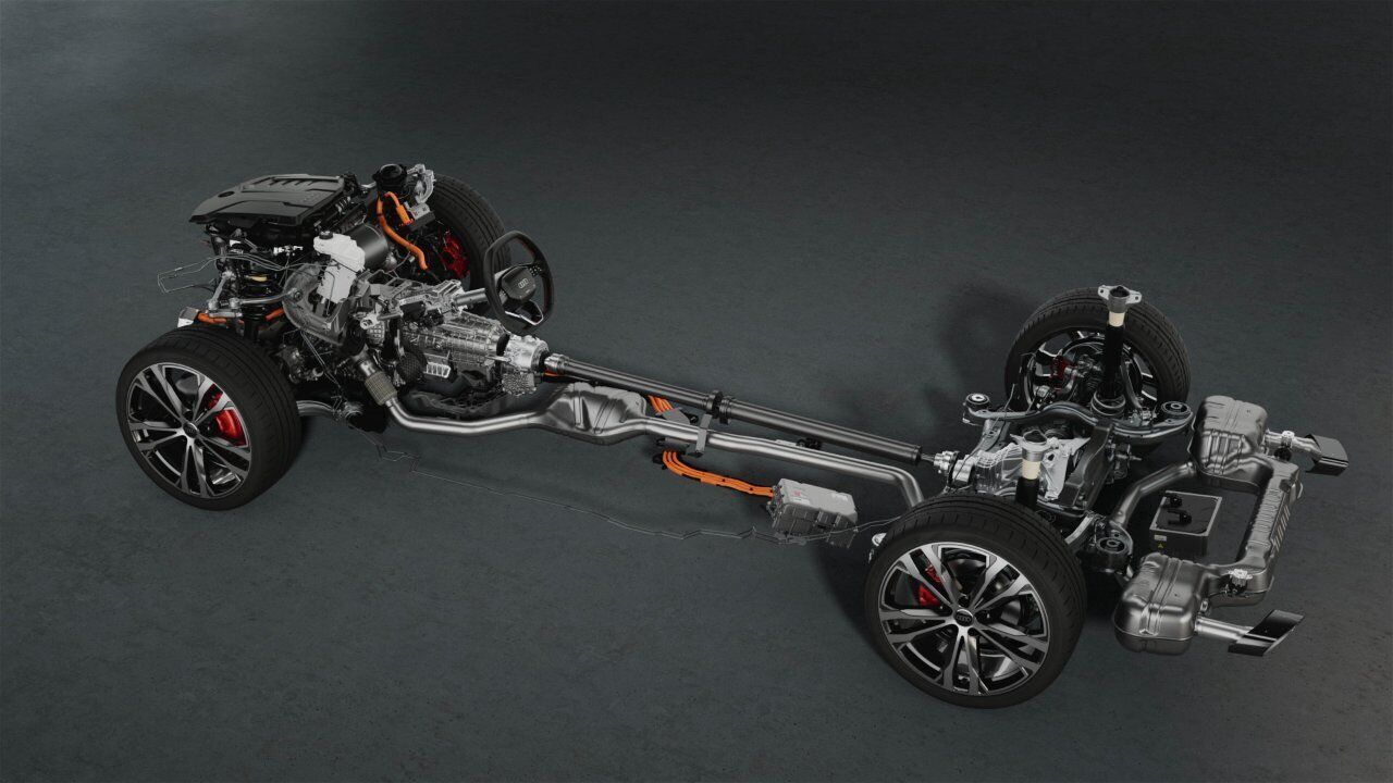 Audi A5 e-hybrid quattro – Plug-in-Hybrid-Antriebsstrang – Animation